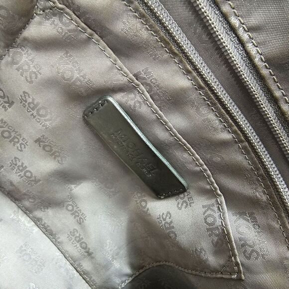 Michael Kors Metallic Bronze Bag With Bronze Handles and Crossbody Strap - Picture 7 of 9